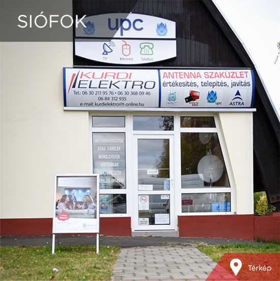 Kurdi Elektro Siófoki üzlet – Hernyó üzletház
